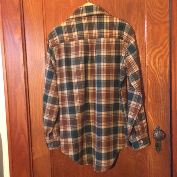 VINTAGE Wool Plaid Button Down - Picture 3 of 8